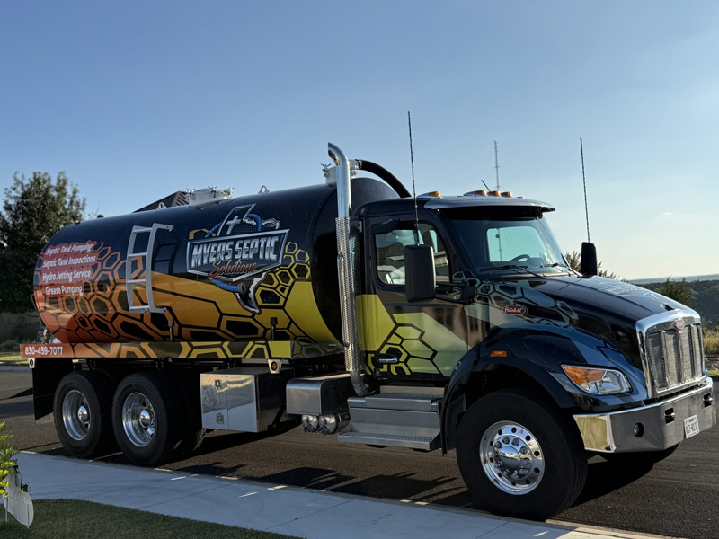 Myers Septic Truck in Action